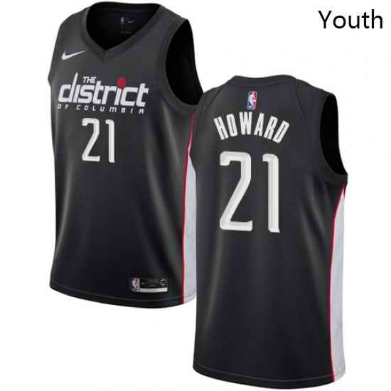 Youth Nike Washington Wizards 21 Dwight Howard Swingman Black NBA Jersey City Edition